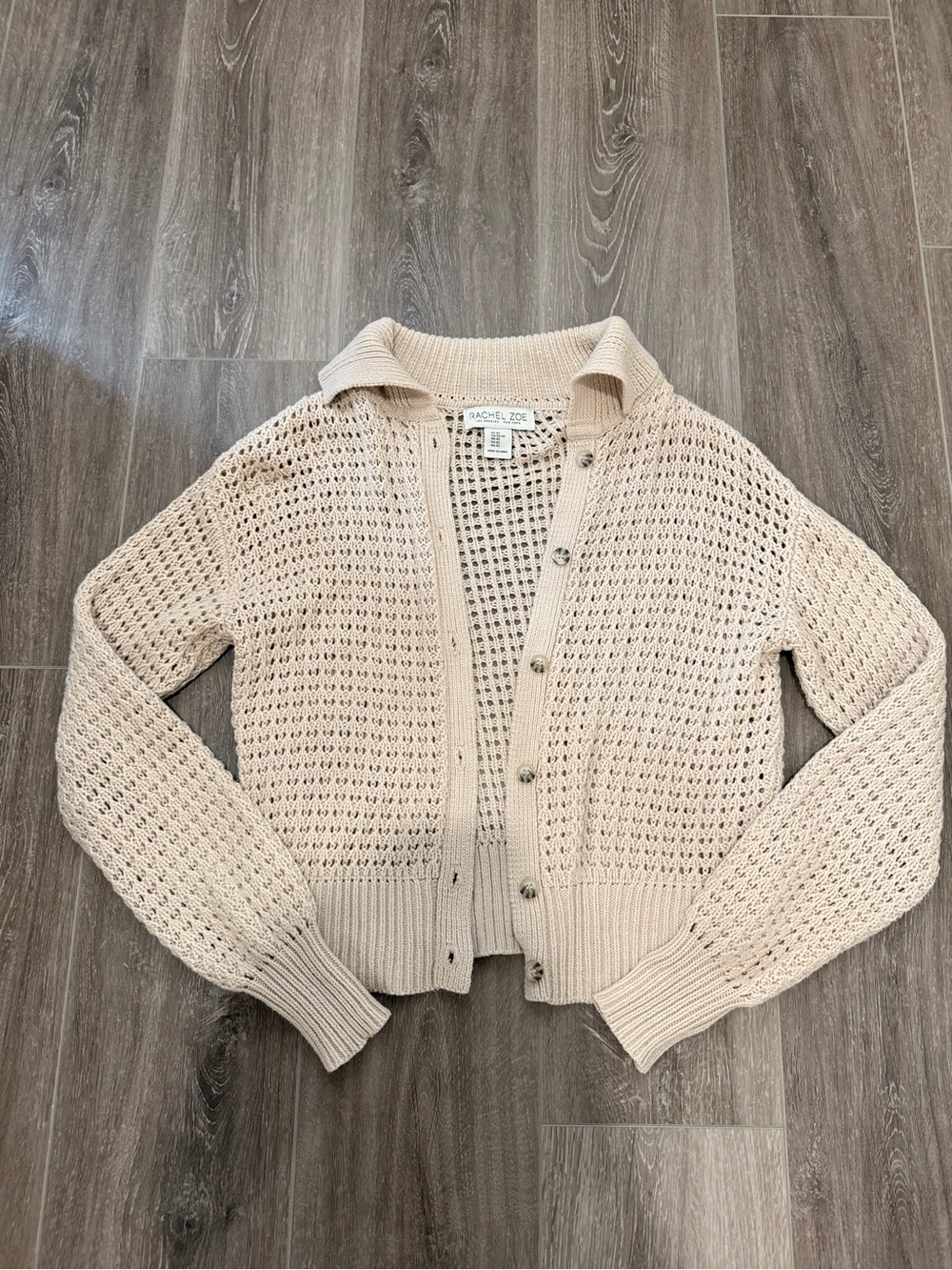 Rachel Zoe crochet cardigan